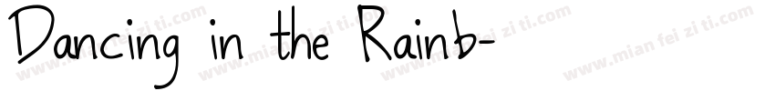 Dancing in the Rainb字体转换